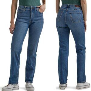 Wrangler Women’s High Rise True Straight Fit Jeans – Ocean Medium 30x32 (10) NWT